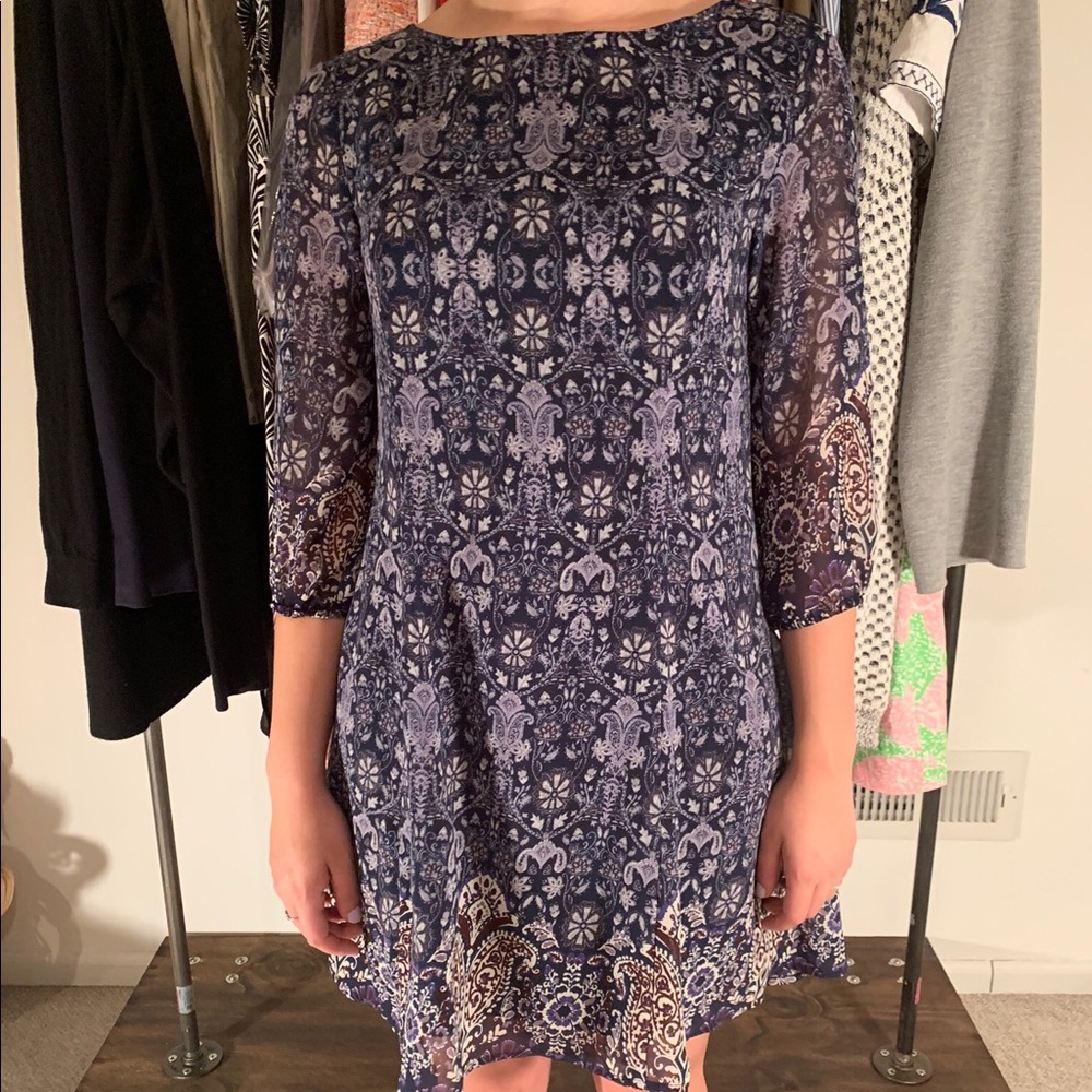 Blue Flared Dress
